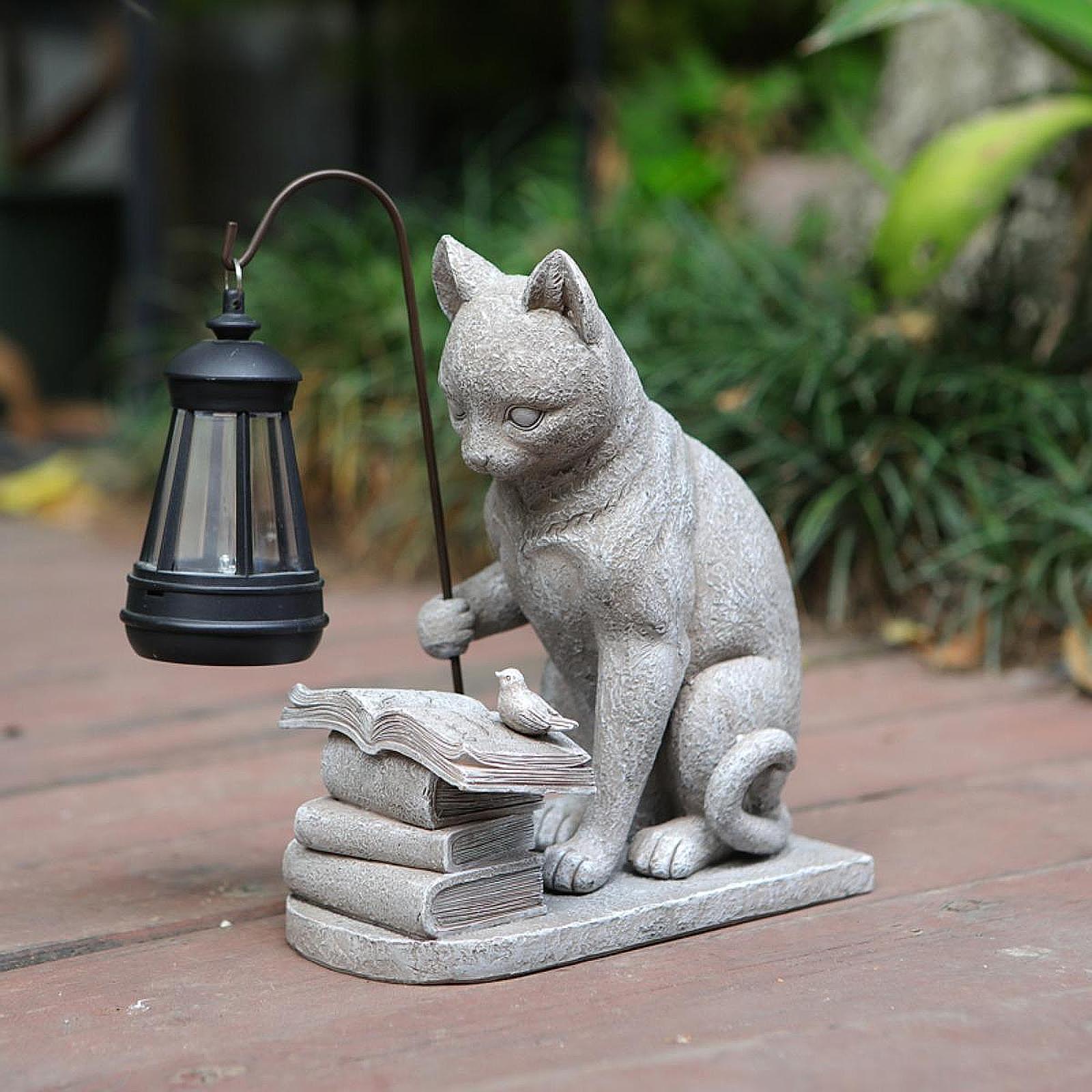 Cat Solar Garden Mini Statue S - огляд і ціна Halo Outdoor Lighting