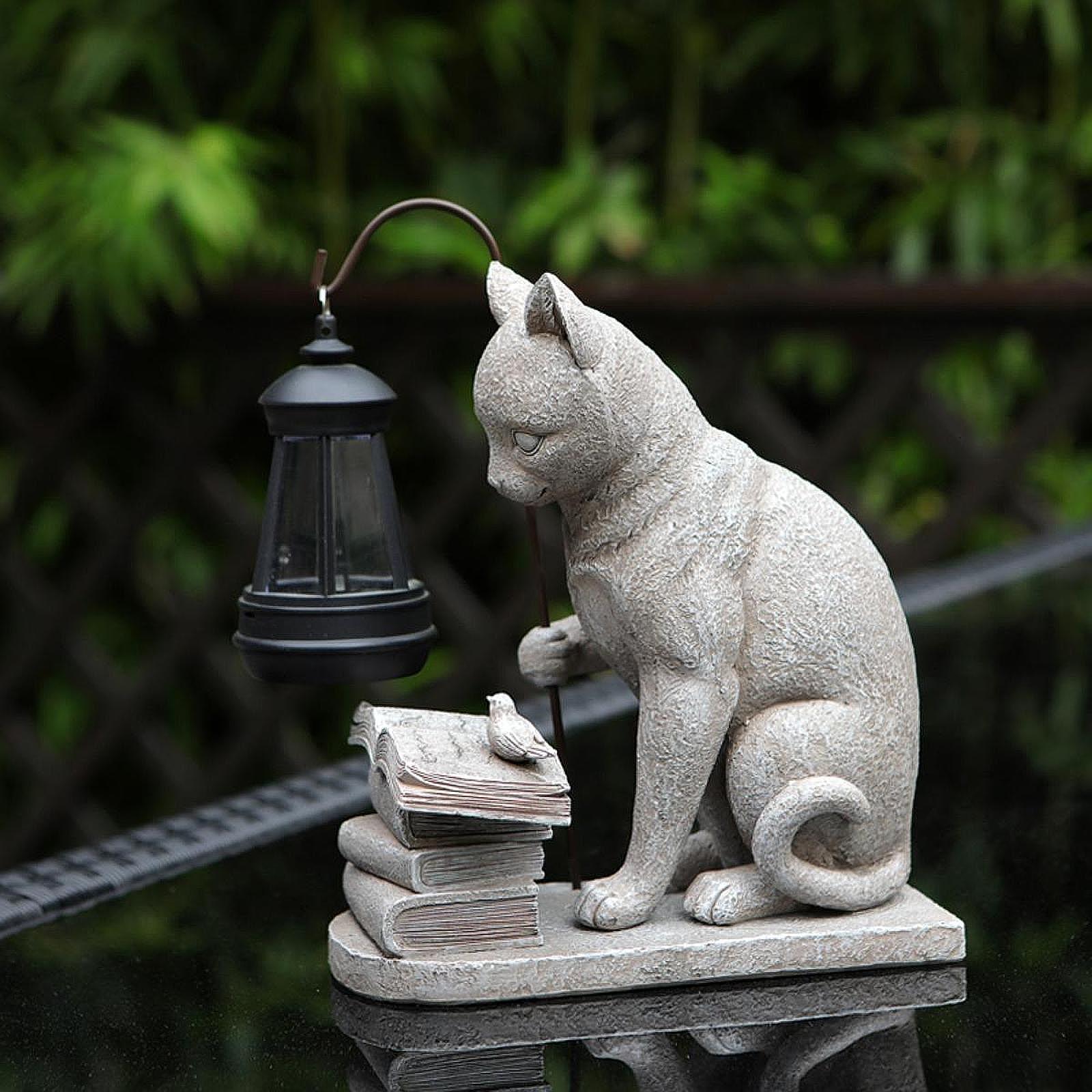 Cat Solar Garden Mini Statue S - огляд і ціна Halo Outdoor Lighting