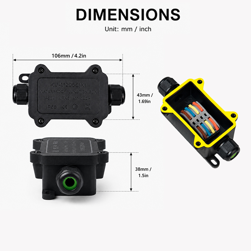 IP68 Waterproof Junction Box 2 - огляд і ціна Outdoor Lighting Electrical Box