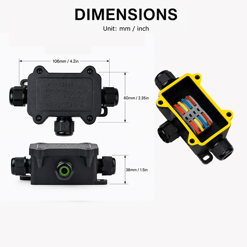 IP68 Waterproof Junction Box 2 - огляд і ціна Outdoor Lighting Electrical Box