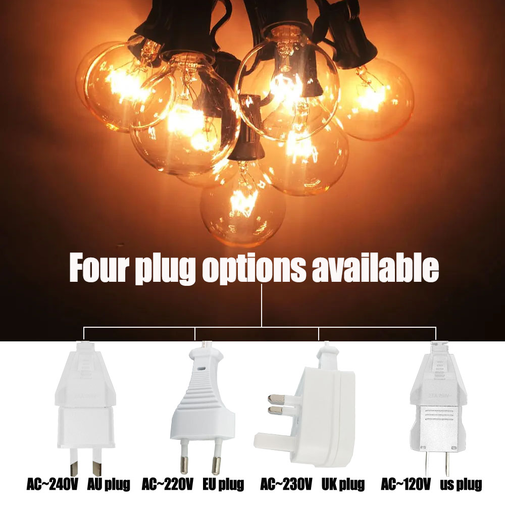 8M G40 Bulbs Globe String Ligh - огляд і ціна String Light Bistro
