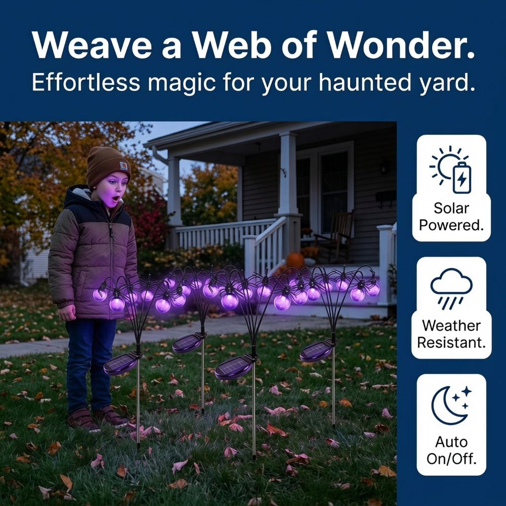 Skeleton Purple Light Hallowee - огляд і ціна Outdoor Lighting Front Yard