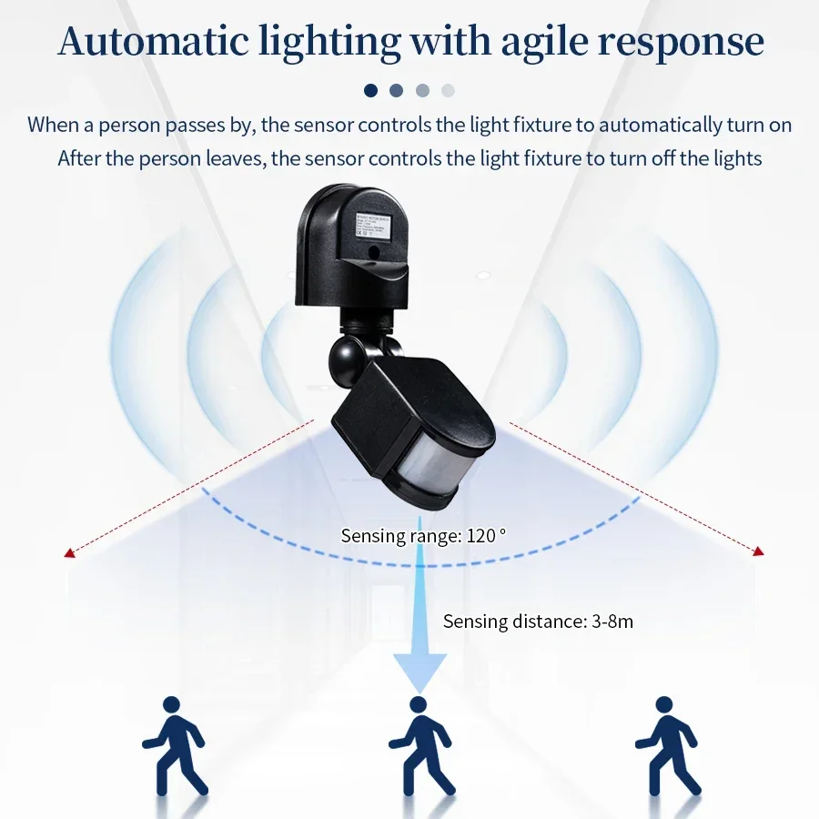 PIR Motion Sensor 220V 110V 12 - огляд і ціна Outdoor Lighting Motion Sensor