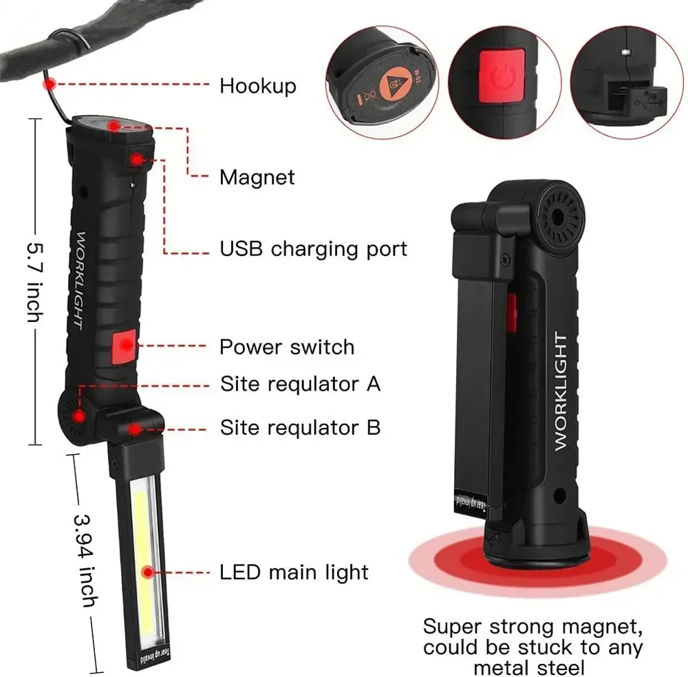 LED COB Flashlight USB Recharg - огляд і ціна Outdoor Lighting Types