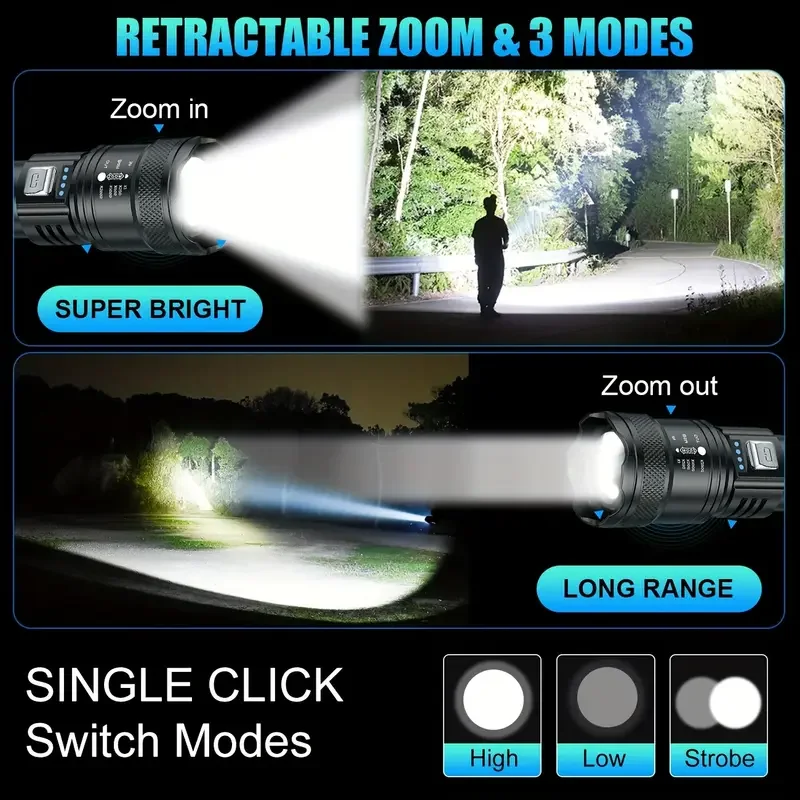 Tactical LED Flashlight 2000LM - огляд і ціна Outdoor Lighting Junction Box