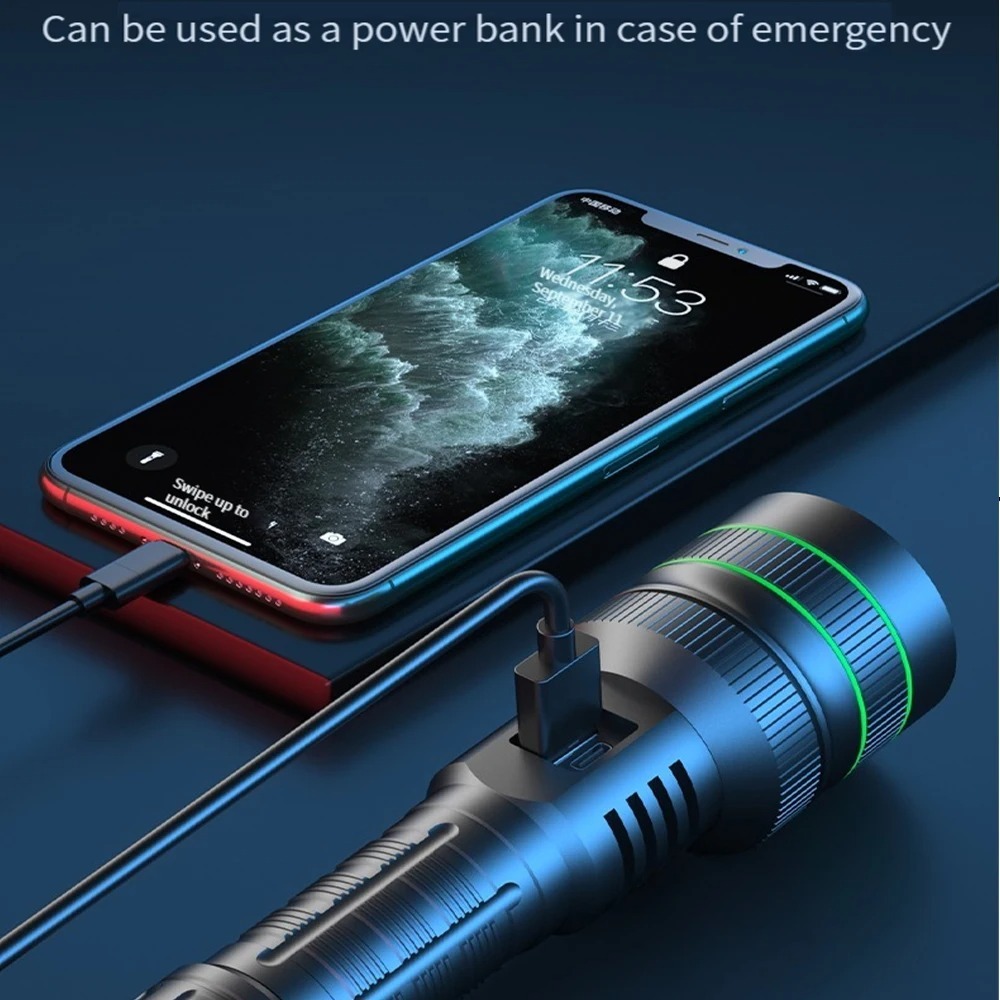 Powerful LED Flashlight Zoomab - огляд і ціна Outdoor Lighting Types