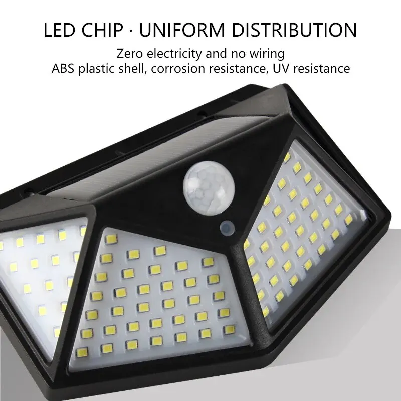Motion Sensor 100LED Solar Wal - огляд і ціна Outdoor Lighting Motion Sensor