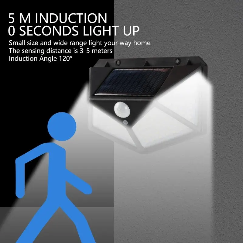 Motion Sensor 100LED Solar Wal - огляд і ціна Outdoor Lighting Motion Sensor