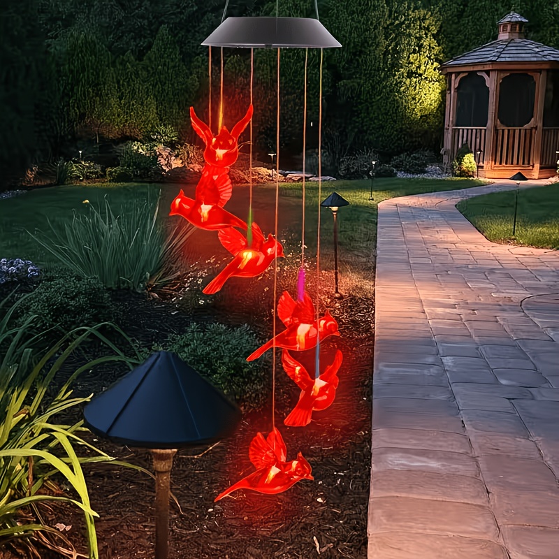 Solar-Powered Flaming Bird Win - огляд і ціна Outdoor Lighting Waterproof